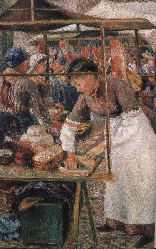 Camile Pissarro the butcher woman Sweden oil painting art